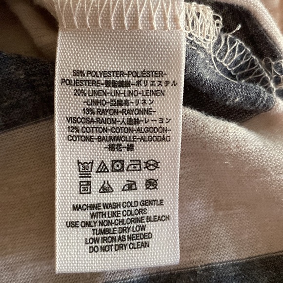 EUC WE THE FREE - Free People Striped Tunic Top 🌸 Loose Fit  🌷 Size XS / TP - Picture 9 of 10